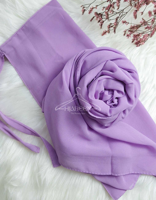 Hijab Naqab Set - Lavender Purple