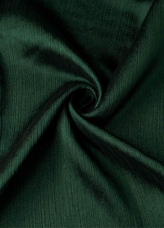 Crinkle Silk Hijab - Emerald