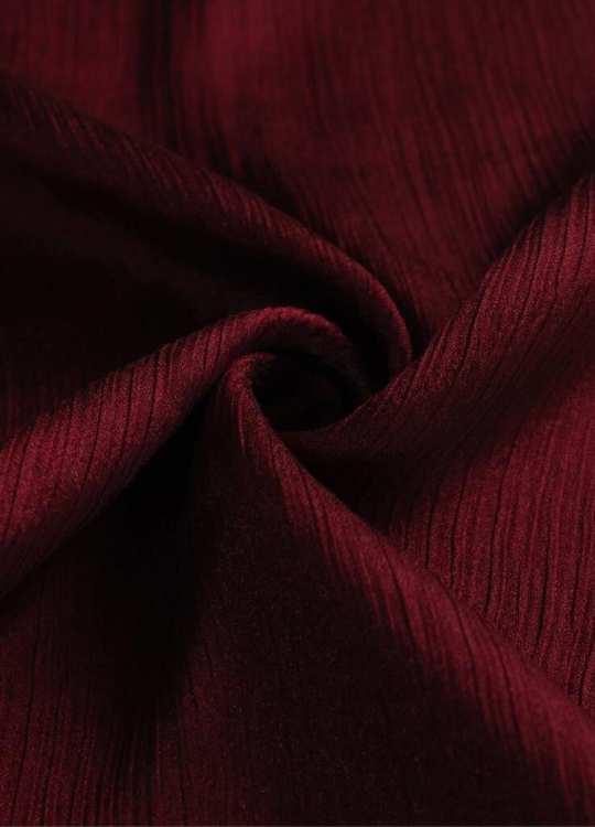 Crinkle Silk Hijab - Maroon