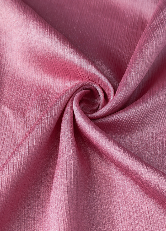 Crinkle Silk Hijab - Turk Pink