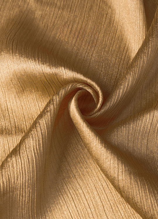 Crinkle Silk Hijab - Golden