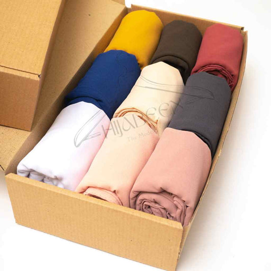 Bundle of 9 - Georgette Chiffon ( Select Your Fav )