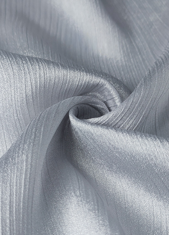 Crinkle Silk Hijab - Silver