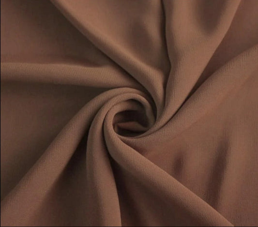 Georgette Chiffon - Coco Brown